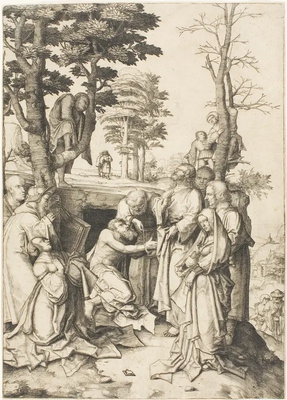 The Raising of Lazarus Wall Art by Lucas van Leyden - High-Resolution Digital Print