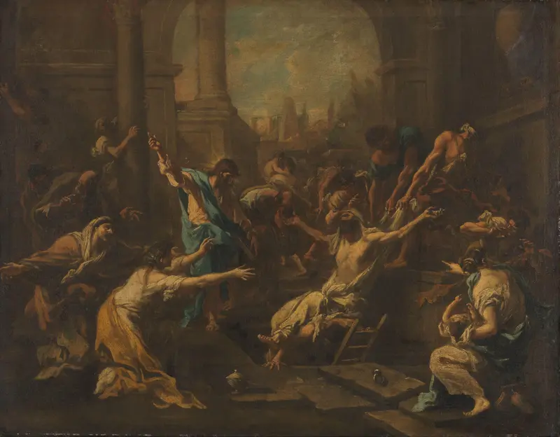 The Raising of Lazarus Wall Art by Alessandro Magnasco - High-Resolution Digital Print
