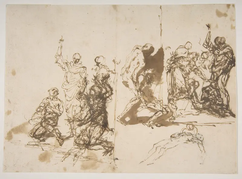The Raising of Lazarus Wall Art by Salvator Rosa - High-Resolution Digital Print