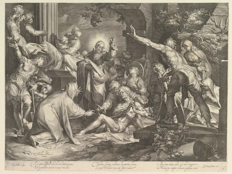 The Raising of Lazarus Wall Art by Jan Muller - High-Resolution Digital Print