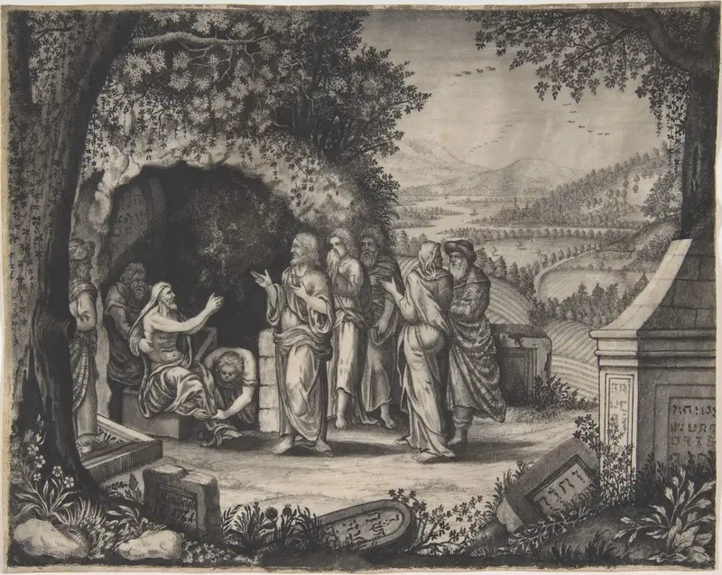 The Raising of Lazarus Wall Art by Matthias Deigle - High-Resolution Digital Print