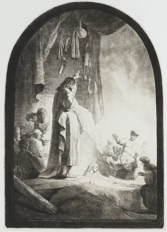 The raising of Lazarus: the larger plate Wall Art by anonymous - High-Resolution Digital Print