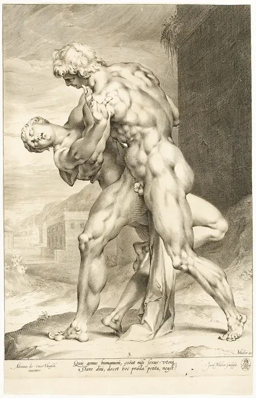 The Rape of a Sabine Woman, Lateral View