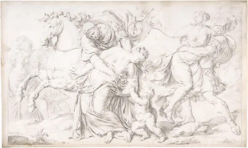 The Rape of the Sabines Wall Art by Willem van Mieris - High-Resolution Digital Print