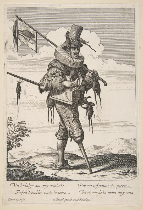 The Ratcatcher, plate 7 from "Cries of Paris" (Les Cris de Paris) Wall Art by Abraham Bosse - High-Resolution Digital Print