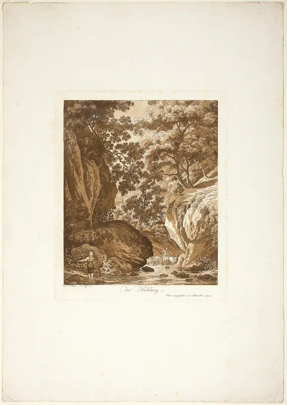 The Ravine (Der Hohlweg) Wall Art by Jacob Wilhelm Mechau - High-Resolution Digital Print