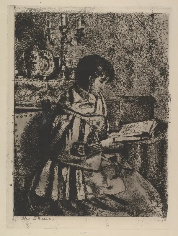 The Reader Wall Art by Henri Jean Augustin de Braekeleer - High-Resolution Digital Print