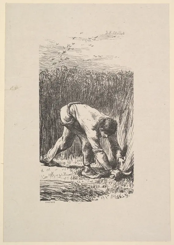 The Reaper Wall Art by Jean-François Millet - High-Resolution Digital Print