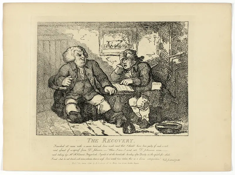 The Recovery, from Boswell's Tour of the Hebrides Wall Art by Thomas Rowlandson - High-Resolution Digital Print