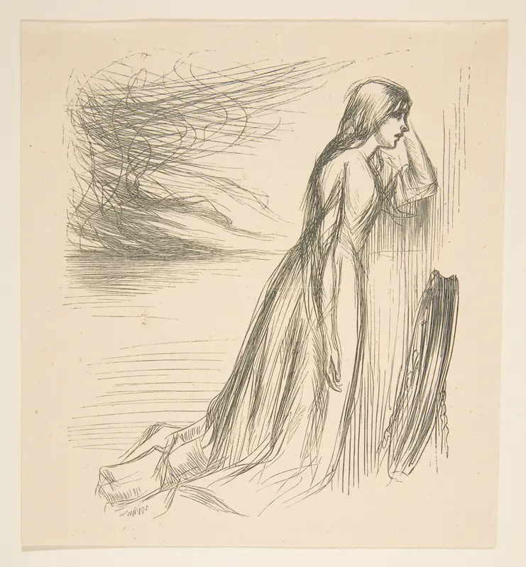 The Relief Fund in Lancashire (for "Once a Week") Wall Art by James McNeill Whistler - High-Resolution Digital Print