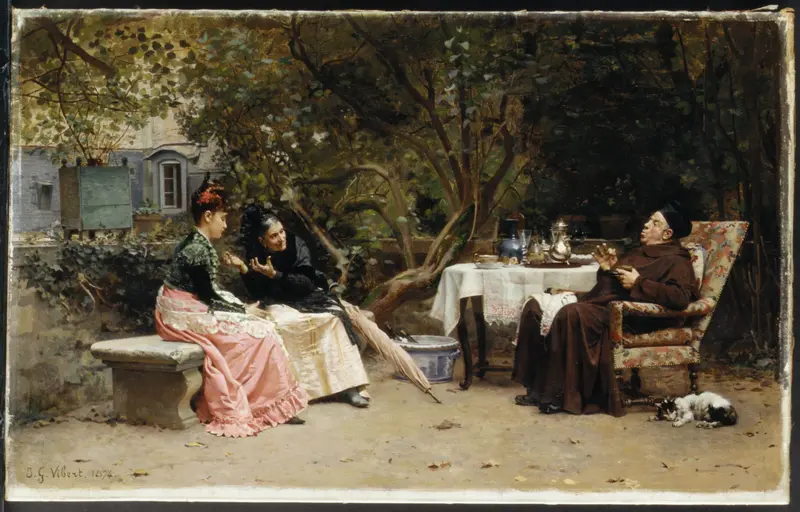 The Reprimand Wall Art by Jean-Georges Vibert - High-Resolution Digital Print
