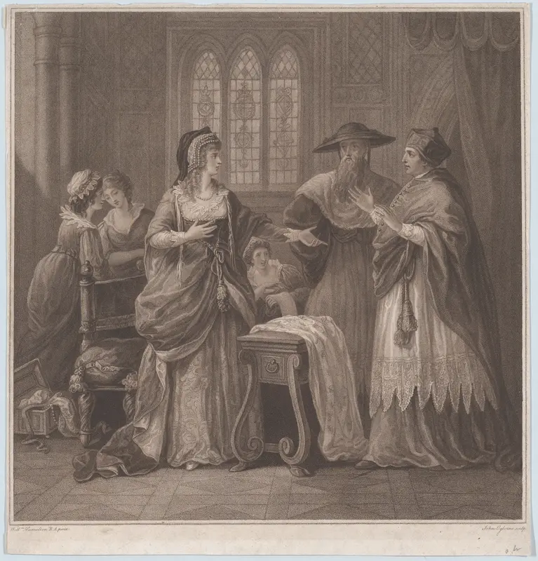 The Resentment of Queen Catherine (Paul de Rapin, History of England) Wall Art by John Ogborne - High-Resolution Digital Print