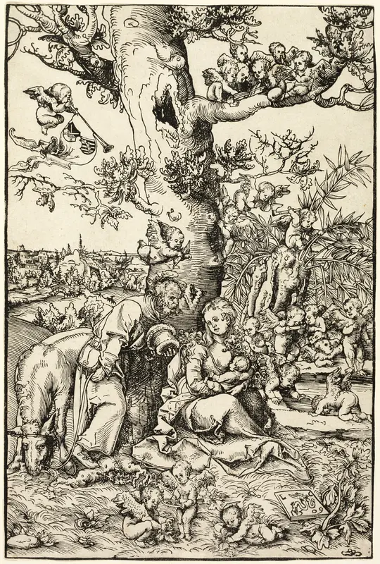 The Rest on the Flight into Egypt Wall Art by Lucas Cranach the Elder - High-Resolution Digital Print