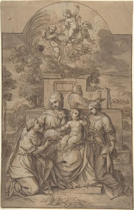 The Rest on the Flight into Egypt Wall Art by Adrien Dassier - High-Resolution Digital Print