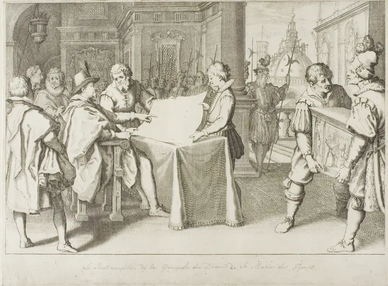 The Restoration of the Dome of Florence, from The Life of Ferdinand de' Medici