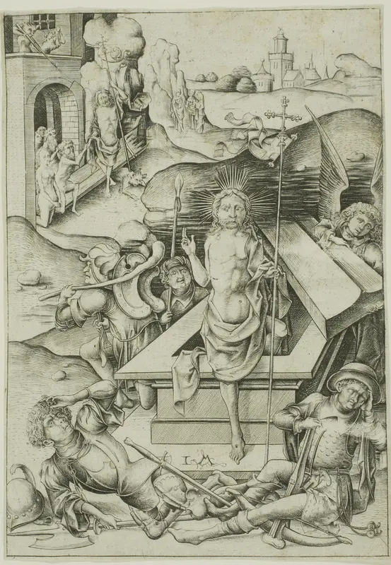 The Resurrection Wall Art by Israhel van Meckenem, the younger - High-Resolution Digital Print