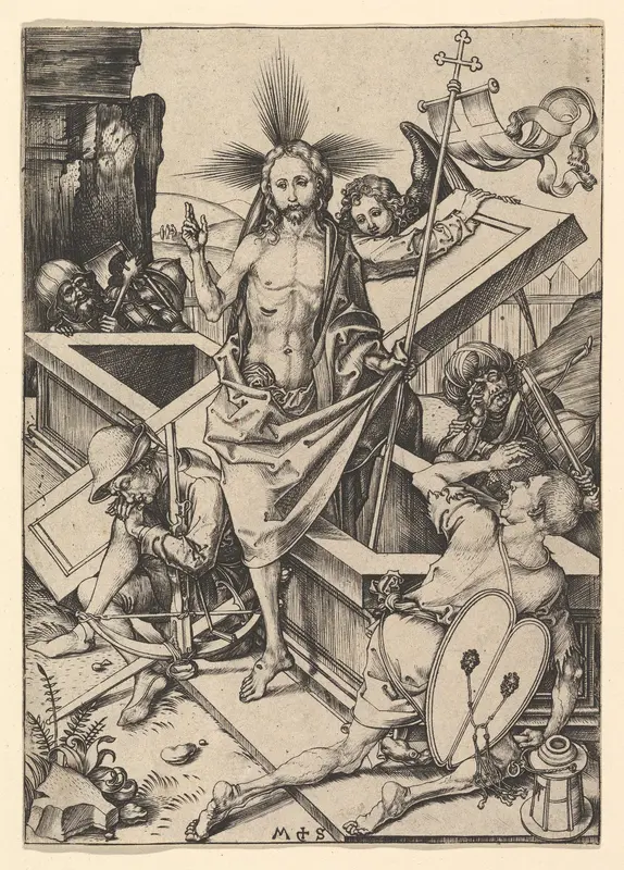 The Resurrection Wall Art by Martin Schongauer - High-Resolution Digital Print