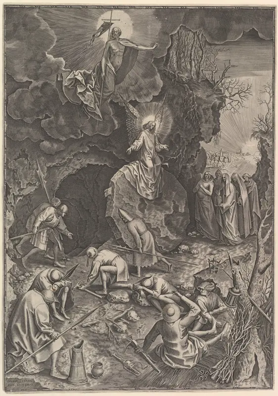 The Resurrection Wall Art by Philips Galle - High-Resolution Digital Print