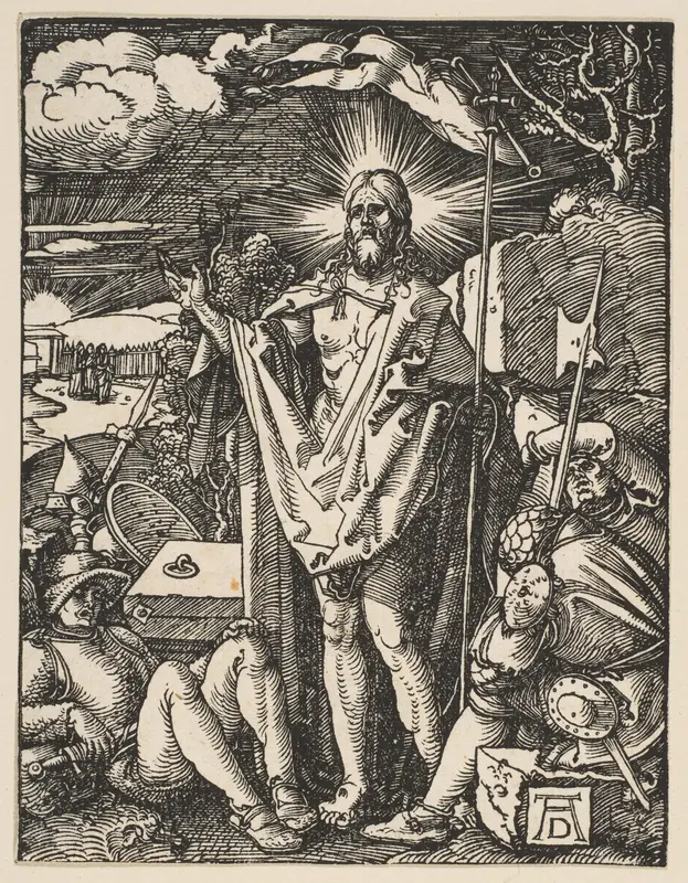 The Resurrection, from "The Little Passion" Wall Art by Albrecht Dürer - High-Resolution Digital Print