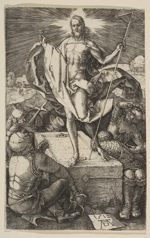 The Resurrection, from "The Passion" Wall Art by Albrecht Dürer - High-Resolution Digital Print