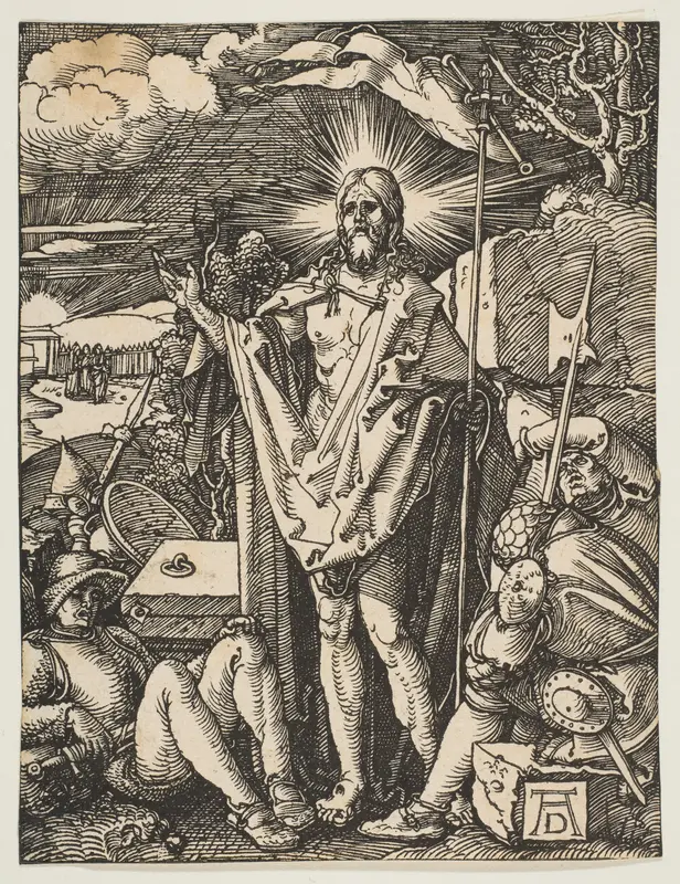 The Resurrection, from "The Small Passion" Wall Art by Albrecht Dürer - High-Resolution Digital Print