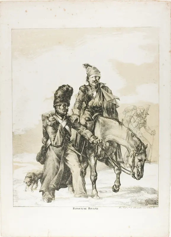 The Return from Russia Wall Art by Jean Louis André Théodore Géricault - High-Resolution Digital Print