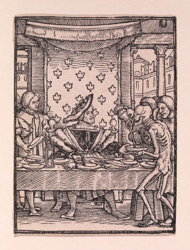 The Rich Man, from "The Dance of Death" Wall Art by Hans Holbein the Younger - High-Resolution Digital Print