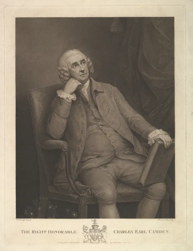 The Right Honorable Charles Pratt, 1st Earl Camden, Lord Chancellor Wall Art by Francesco Bartolozzi - High-Resolution Digital Print