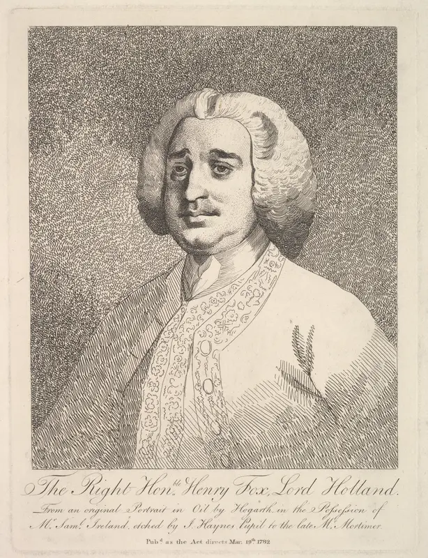 The Right Honorable Henry Fox, Lord Holland Wall Art by Joseph Haynes - High-Resolution Digital Print