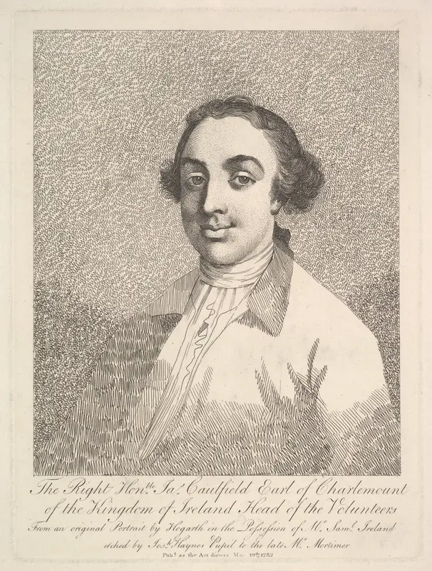 The Right Honorable James Caulfield, Earl of Charlemount of the Kingdom of Ireland, Head of the Volunteers Wall Art by Joseph Haynes - High-Resolution Digital Print