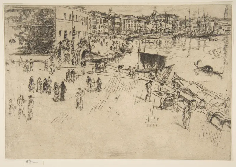 The Riva, No. 1 (The Riva) Wall Art by James McNeill Whistler - High-Resolution Digital Print