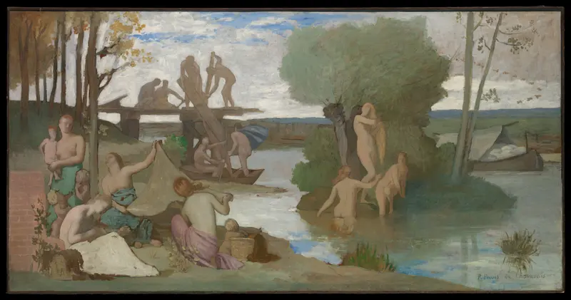 The River Wall Art by Pierre Puvis de Chavannes - High-Resolution Digital Print