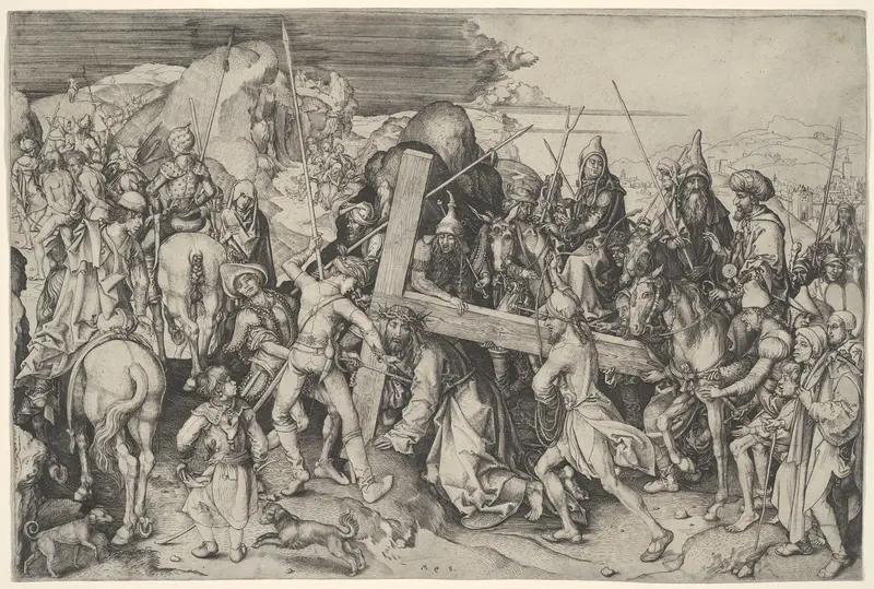 The Road To Calvary Wall Art by Martin Schongauer - High-Resolution Digital Print