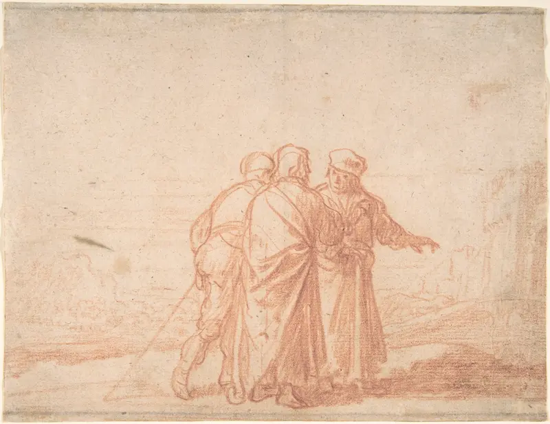 The Road to Emmaus Wall Art by Claes Moeyaert - High-Resolution Digital Print