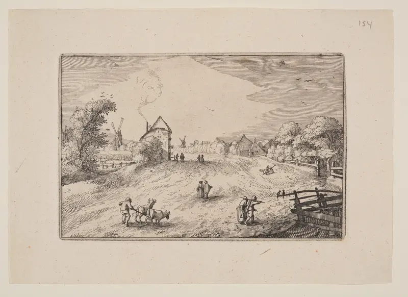 The Road Toward Leiden, from Views in the Surroundings of Haarlem (Plaisante Plaetsen)