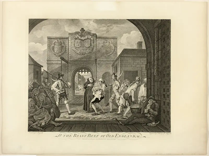 The Roast Beef of Old England Wall Art by William Hogarth - High-Resolution Digital Print