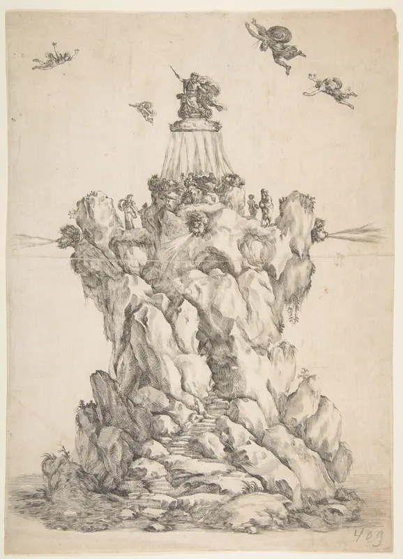 The Rock of Aeolus Wall Art by Stefano della Bella - High-Resolution Digital Print