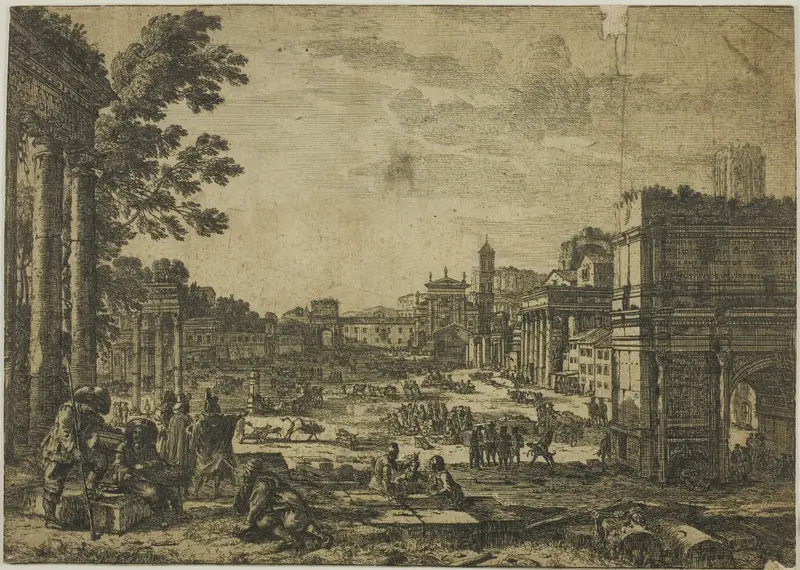 The Roman Forum Wall Art by Claude Lorrain - High-Resolution Digital Print