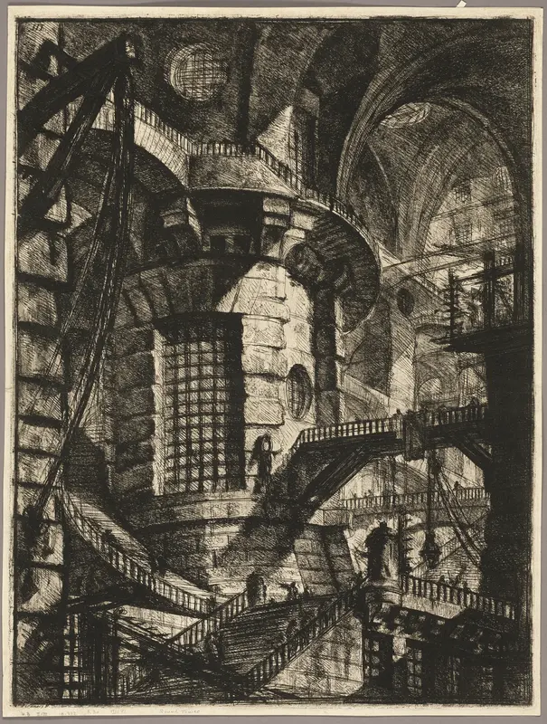 The Round Tower, plate 3 from the second edition of Carceri d'invenzione (Imaginary Prisons)
