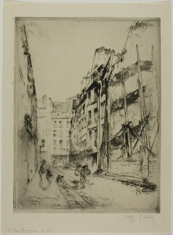 The Rue Domat, Paris Wall Art by Gustave Leheutre - High-Resolution Digital Print