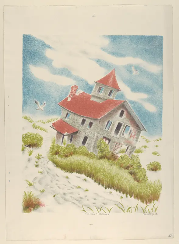 The Ruin on The Dunes Wall Art by Minnetta Good - High-Resolution Digital Print