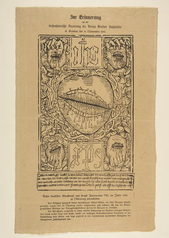 The Sacred Monogram and the Wounds of Christ Wall Art by Anonymous, German, 15th century - High-Resolution Digital Print