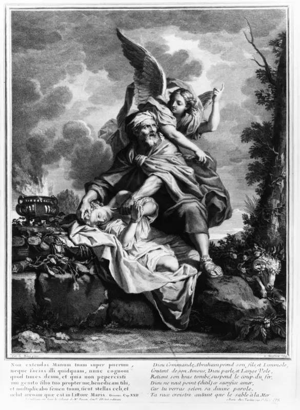 The Sacrifice of Isaac Wall Art by Louis Desplaces - High-Resolution Digital Print