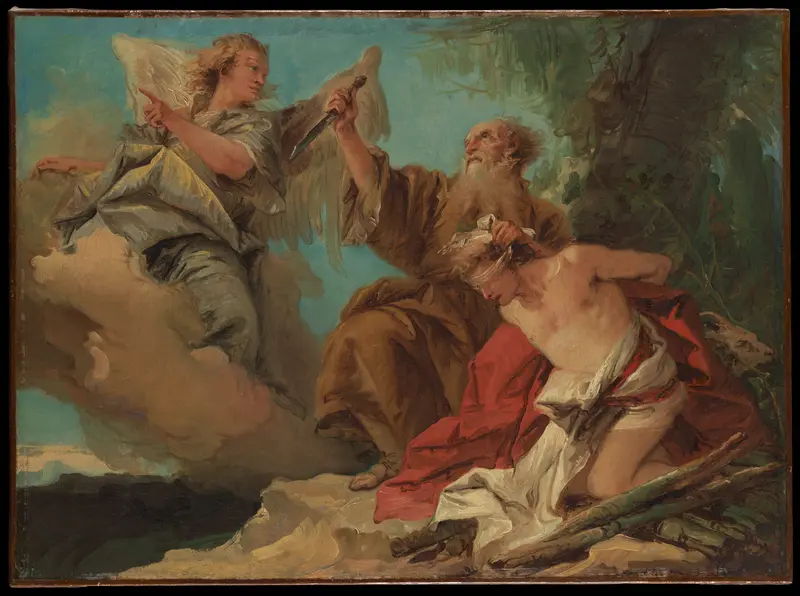 The Sacrifice of Isaac Wall Art by Giovanni Domenico Tiepolo - High-Resolution Digital Print