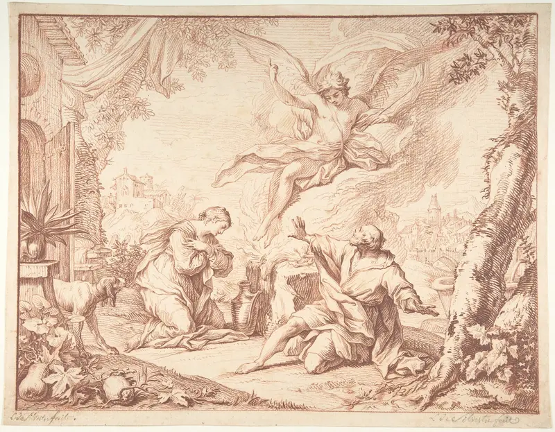 The Sacrifice of Manoah Wall Art by Jacques Dumont, called le Romain - High-Resolution Digital Print