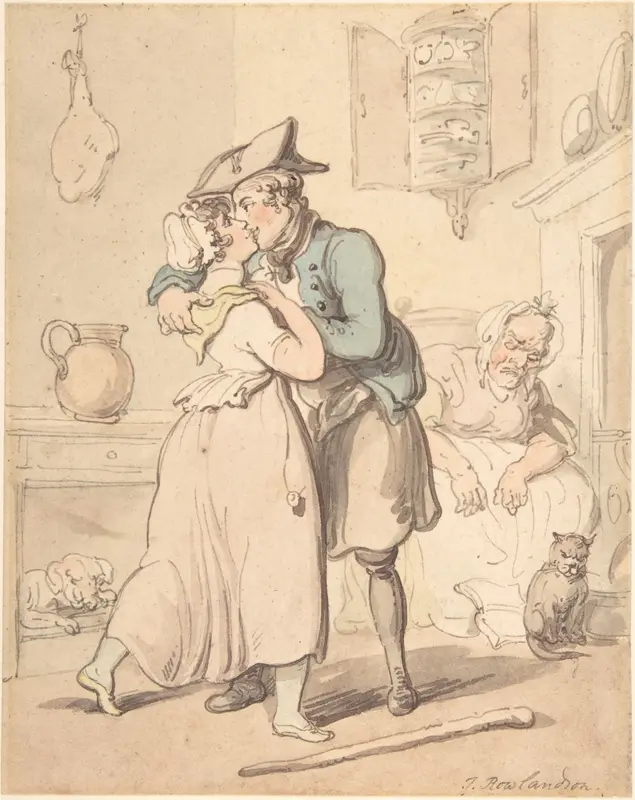 The Sailor's Return from Active Service Wall Art by Thomas Rowlandson - High-Resolution Digital Print
