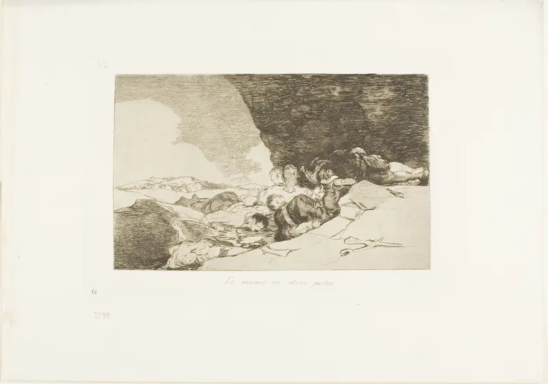The Same Elsewhere, plate 23 from The Disasters of War