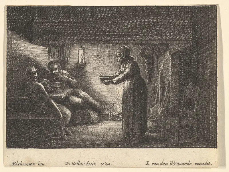 The satyr and the peasant Wall Art by Wenceslaus Hollar - High-Resolution Digital Print