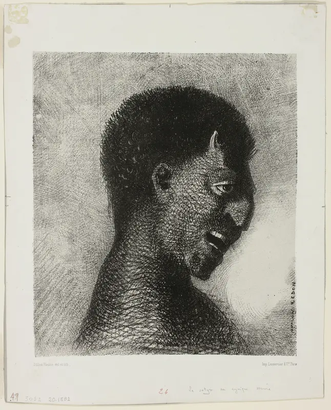 The Satyr with the Cynical Smile, plate 5 of 8 from "Les Origines"