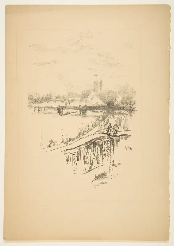 The Savoy Pigeons Wall Art by James McNeill Whistler - High-Resolution Digital Print